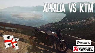 890 Duke R VS RSV4 I Sardinian twisties RAW 4K [upl. by Poll]