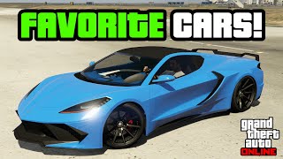 GTA 5  My Top 10 FAVORITE Cars in GTA Online [upl. by Delanty297]