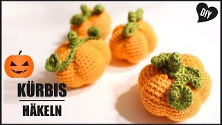 Kürbis häkeln  Halloween Häkelanleitung  Amigurumi DIY by Pfirsichteufel [upl. by Llyrad]