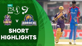 Short Highlights  Quetta Gladiators vs Karachi Kings  Match 22  HBL PSL 9  M1Z2U [upl. by Occer]