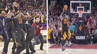 Cavs Fans Live Reaction To LeBron James Game Winner vs Pacers [upl. by Ttenaj]