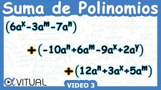 ➕ Suma de Polinomios  Video 3 [upl. by Charleton]