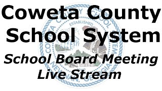 Coweta County School Board Meeting  01122021 [upl. by Nadaha774]