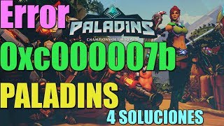 Error 0xc000007b PALADINS en Windows 1087 I 3 SOLUCIONES 2024 [upl. by Kolnos]