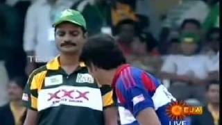 ManaTeluguMoviesnet  Tollywood T20  Chiru Cheetahs vs Nag Kings  10  Nag OUT [upl. by Ehcadroj632]