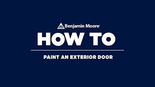 How to Paint a Front Door  Benjamin Moore Aura Grand Entrance [upl. by Eniamej]