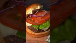 The Best Air Fryer Burger with Garlic Butter [upl. by Norahs]