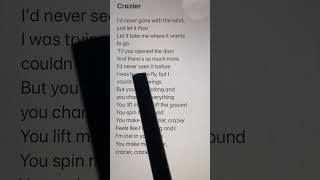 Crazier  Taylor Swift Lyrics in Karaoke  Sujal Khadgi🖤 [upl. by Noiramed150]