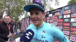 Jakob Fuglsang  Postrace interview  LiègeBastogneLiège 2019 [upl. by Notxam447]