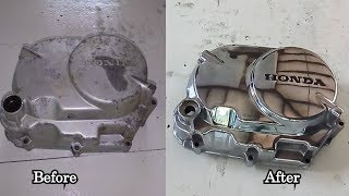 How to Polish Engine Cover  CD90 Engine cover restoration [upl. by Bala]