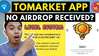 TOMARKET AIRDROP I NO AIRDROP RECEIVED ON TOMARKET HOW TO CLAIM AIRDROP ON TOMARKET [upl. by Narmi]