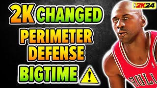 MUST WATCH 2K changed Perimeter Defense BIGTIME  NBA 2K24 Best Build [upl. by Flore864]