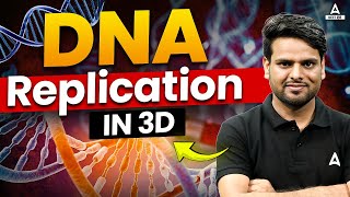 The Replication of DNA Class 12  DNA Replication 3D Animation  DNA Structure amp Process in Hindi [upl. by Singleton]