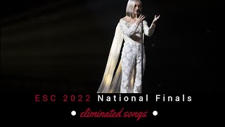 ESC 2022 National Finals  eliminated songs  My top 60 [upl. by Aihsaei]