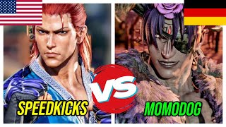 Tekken 8 ▰ Speedkicks HWOARANG Vs MomoDog 1 DEVIL JIN ▰ QUICK Matches [upl. by Alikee]