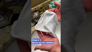 How to Wash Microfiber Cloth for Glasses shorts [upl. by Alimak677]