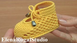 Crochet Trend Cute Shoes For Baby [upl. by Naugal174]