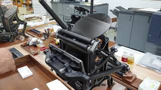 Create business cards with letterpress tabletop equipment [upl. by Kit]