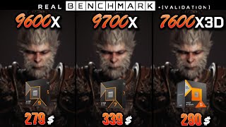 Ryzen 5 9600X vs 7 9700X vs 5 7600X3D  Test in 10 Games  1080p  RTX 4090 [upl. by Voorhis]