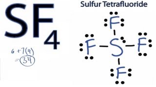 SF4 Lewis Structure How to Draw the Lewis Structure for SF4 [upl. by Einittirb485]