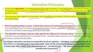 Naturalism Philosophy Part 1 [upl. by Ecertal]