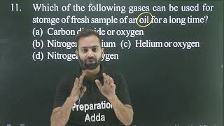 Q11 Chemical reactions and Equations for 102 AMU Entrance  Which of the following gases can be us [upl. by Sualokin]