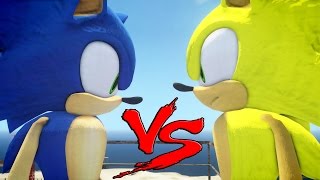 SONIC VS SUPER SONIC  GREAT BATTLE [upl. by Adolphus]