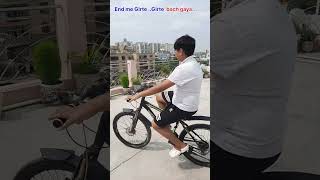 Cycle stunt karte hue girne se bach gaya [upl. by Brendon]