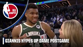 Giannis on letting Dame take over in clutch moments 🗣️THATS WHAT DAME DOES  NBA on ESPN [upl. by Quintie]