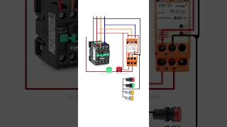 Main and control wiring with WLC motor connection electronic trendingshort likeforelectric [upl. by Llehctim]