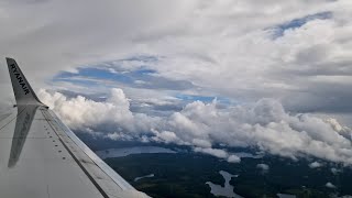 Landing at Sweden Gothenburg Landvetter airport time lapse [upl. by Nosyarg364]