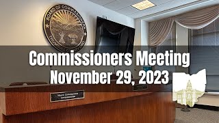 November 29 2023 Trumbull County Commissioners Meeting [upl. by Schwing]