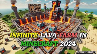 INFINITE LAVA FARM in Minecraft 2024 [upl. by Alios938]