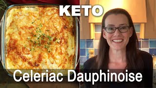 Keto Celeriac Dauphinoise – by Keto Chef Monya Kilian Palmer [upl. by Ianej]