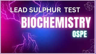 Seven Color Tests  LEAD SULPHIDE TEST First year Biochemistry [upl. by Salita]