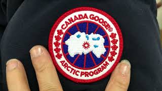 Canada Goose Wyndham Parka Black Label Heritage navy blue [upl. by Grimbly529]