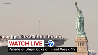 LIVE  Fleet Week New York 2024 [upl. by Anelliw]