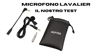 Microfono Lavalier AGPTEK Come va  ITA [upl. by Rosario129]