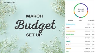 March Budget Set Up  Every Dollar  Budget With Me  The Month We Move  2024 [upl. by Gen]