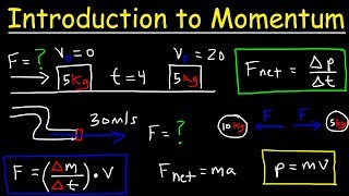 Introduction to Momentum Force Newtons Second Law Conservation of Linear Momentum Physics [upl. by Mella584]