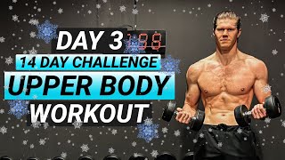 15 MIN UPPER BODY WORKOUT DUMBBELL ONLY FOLLOW ALONG  14 DAY MUSCLE PRESERVATION WEIGHT LS CH [upl. by Liddy]