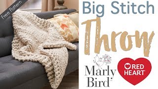 How to Knit Wonderful Big Stitch Throw with Marly and Marlys Mom [upl. by Las]