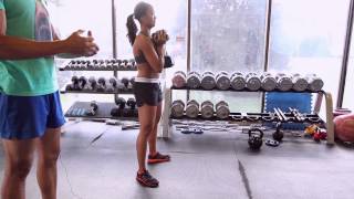 How to do a dumbbell goblet squat  the bombshell way [upl. by Trin]