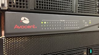 Avocent DSR4030 IP KVM Switch Unboxing [upl. by Fevre233]