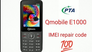 qmobile e1000 imei change code Qmobile E1000 IMEI change code [upl. by Nilrem]