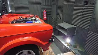 mk2 escort 25 duratec on the danst Engineering dyno plenty of ITB noise [upl. by Reichel]