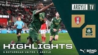 Rotherham United v Plymouth Argyle highlights [upl. by Norrat]