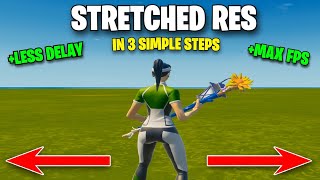 How To Get A STRETCHED RESOLUTION In Fortnite Chapter 5 UPDATED 2024 [upl. by Nojid]