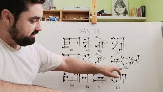 NOMBRES EN SÍMBOLOS CUNEIFORMES Daniel en Sumerio y NeoAsirio [upl. by Icul]