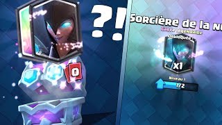 PACK OPENING COFFRE DE TIRAGE DE LIGUE  COFFRE LÉGENDAIRE POUR LA SORCIÈRE DE NUIT  Clash Royale [upl. by Tailor]